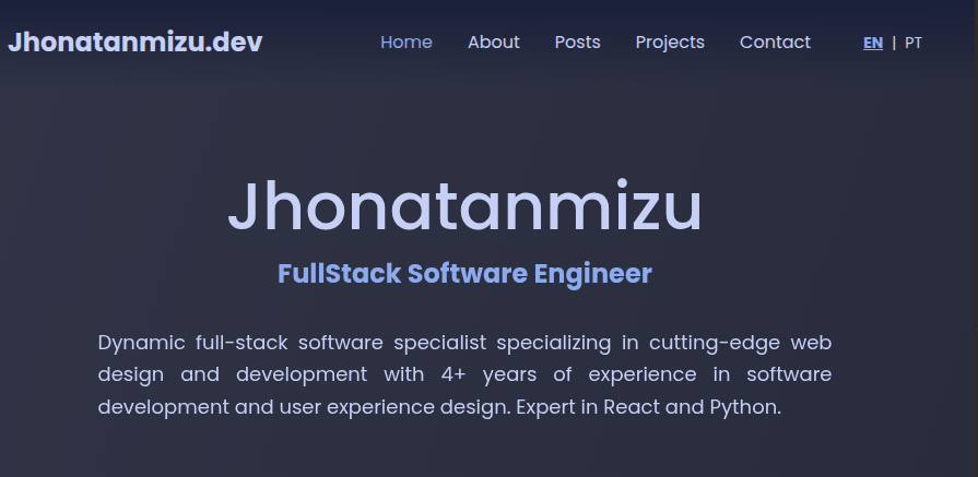Jhonatanmizu - FullStack Software Engineer